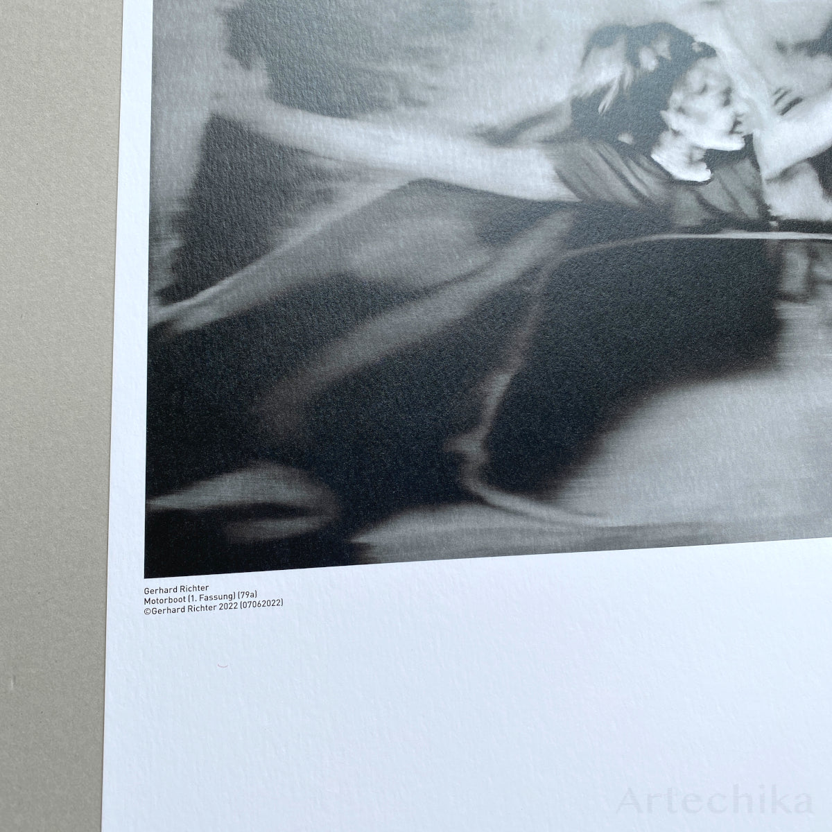 Gerhard Richter モーターボート 1st ヴァージョン Poster