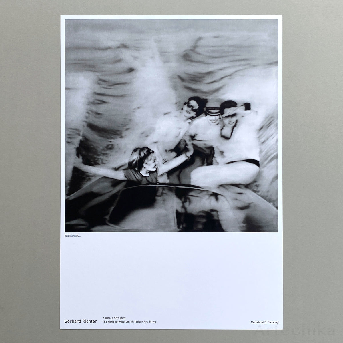 Gerhard Richter モーターボート 1st ヴァージョン Poster – Artechika