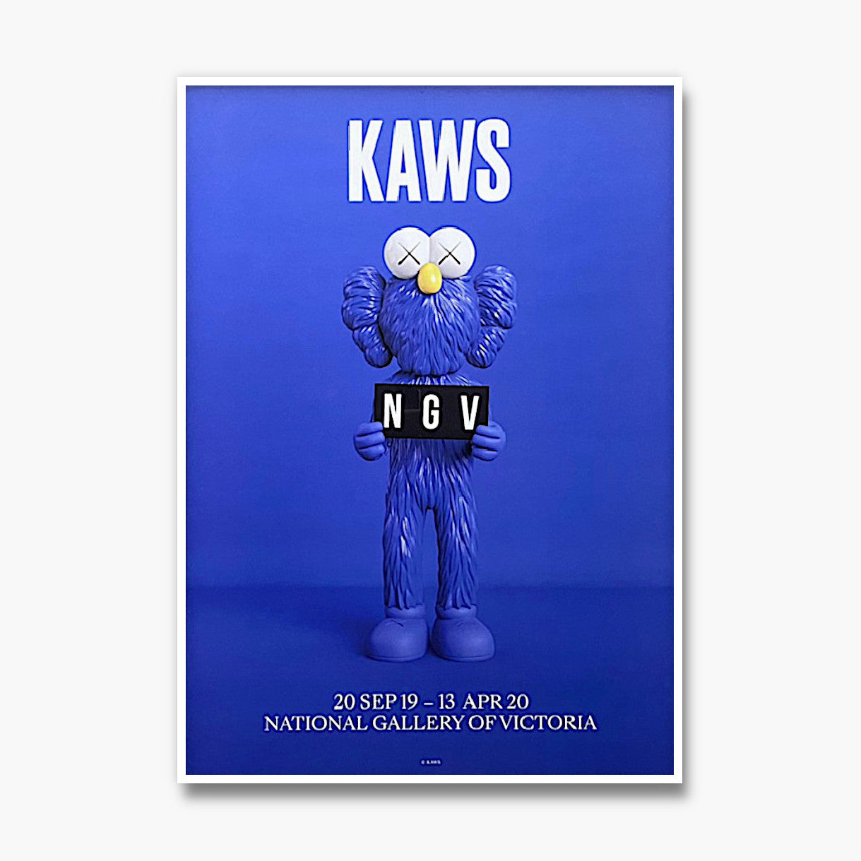 KAWS【BFF】NGV Blue ポスター